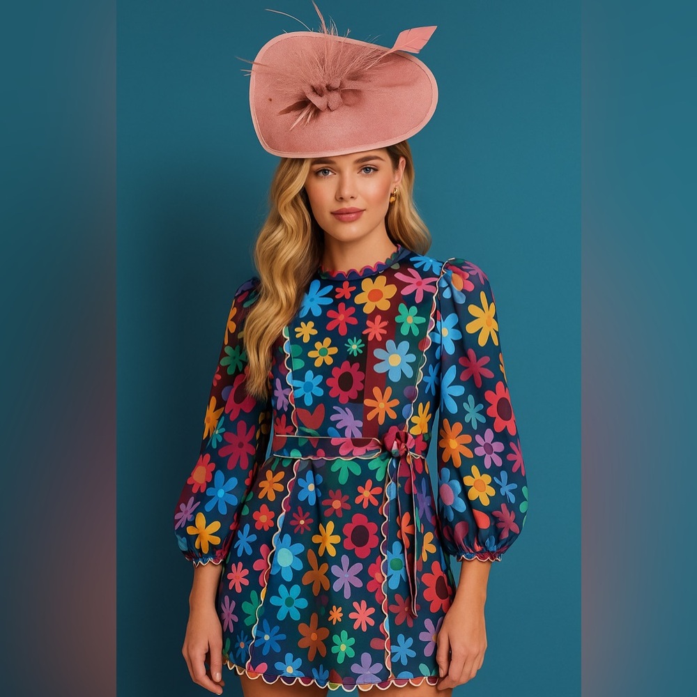 Blush Pink Sinamay Fascinator Hat – Derby, Wedding & Garden Party Elegance